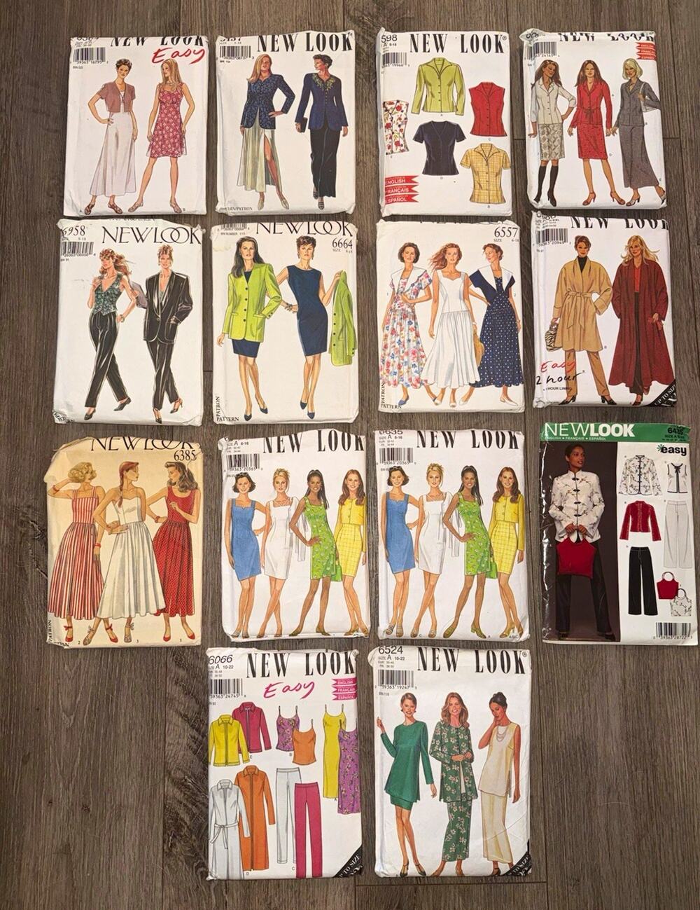 Lot of 11 New Look Women’s Sewing Patterns Dresses Skirts Suits Tops & Outerwear